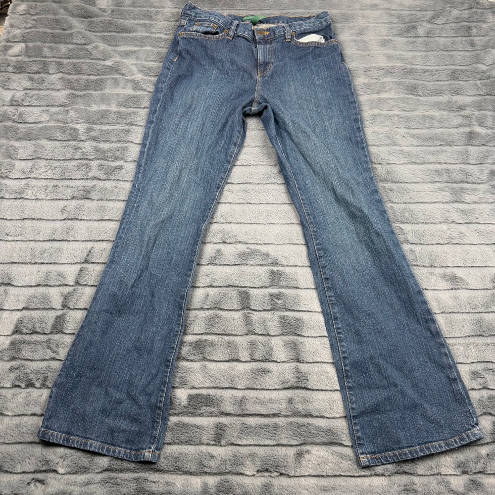 Lauren Ralph Lauren Womens Bootcut Jeans Medium Wash Blue Denim Size 6